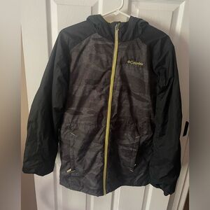 Columbia Boy's Snowpocalyptic Thermal Coil Jacket Black/Camo Size XL